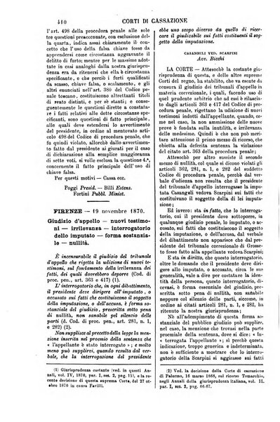 Annali della giurisprudenza italiana raccolta generale delle decisioni delle Corti di cassazione e d'appello in materia civile, criminale, commerciale, di diritto pubblico e amministrativo, e di procedura civile e penale