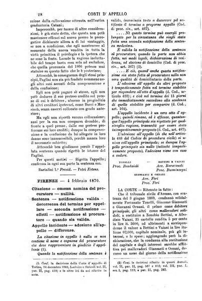 Annali della giurisprudenza italiana raccolta generale delle decisioni delle Corti di cassazione e d'appello in materia civile, criminale, commerciale, di diritto pubblico e amministrativo, e di procedura civile e penale