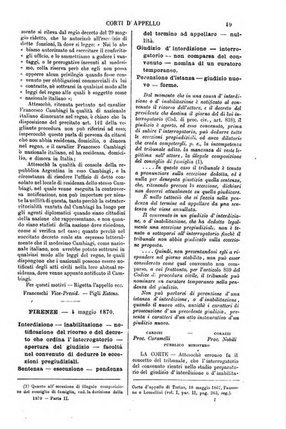 Annali della giurisprudenza italiana raccolta generale delle decisioni delle Corti di cassazione e d'appello in materia civile, criminale, commerciale, di diritto pubblico e amministrativo, e di procedura civile e penale