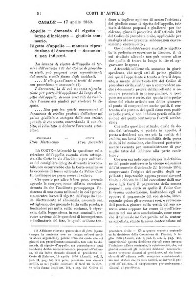 Annali della giurisprudenza italiana raccolta generale delle decisioni delle Corti di cassazione e d'appello in materia civile, criminale, commerciale, di diritto pubblico e amministrativo, e di procedura civile e penale