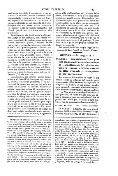 Annali della giurisprudenza italiana raccolta generale delle decisioni delle Corti di cassazione e d'appello in materia civile, criminale, commerciale, di diritto pubblico e amministrativo, e di procedura civile e penale