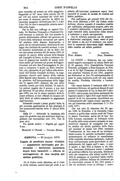 Annali della giurisprudenza italiana raccolta generale delle decisioni delle Corti di cassazione e d'appello in materia civile, criminale, commerciale, di diritto pubblico e amministrativo, e di procedura civile e penale