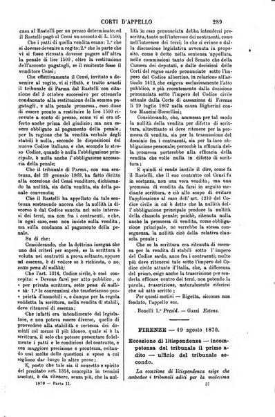 Annali della giurisprudenza italiana raccolta generale delle decisioni delle Corti di cassazione e d'appello in materia civile, criminale, commerciale, di diritto pubblico e amministrativo, e di procedura civile e penale