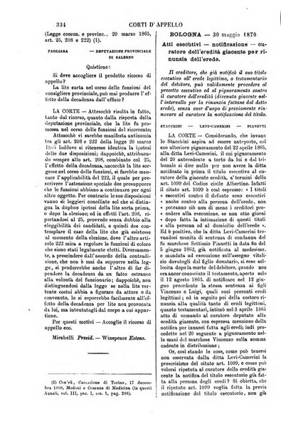 Annali della giurisprudenza italiana raccolta generale delle decisioni delle Corti di cassazione e d'appello in materia civile, criminale, commerciale, di diritto pubblico e amministrativo, e di procedura civile e penale