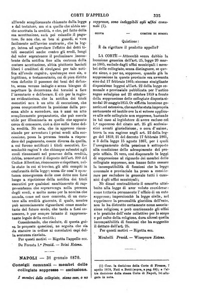 Annali della giurisprudenza italiana raccolta generale delle decisioni delle Corti di cassazione e d'appello in materia civile, criminale, commerciale, di diritto pubblico e amministrativo, e di procedura civile e penale