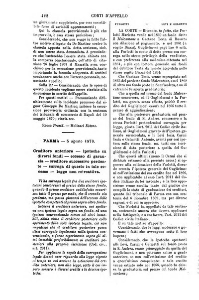 Annali della giurisprudenza italiana raccolta generale delle decisioni delle Corti di cassazione e d'appello in materia civile, criminale, commerciale, di diritto pubblico e amministrativo, e di procedura civile e penale