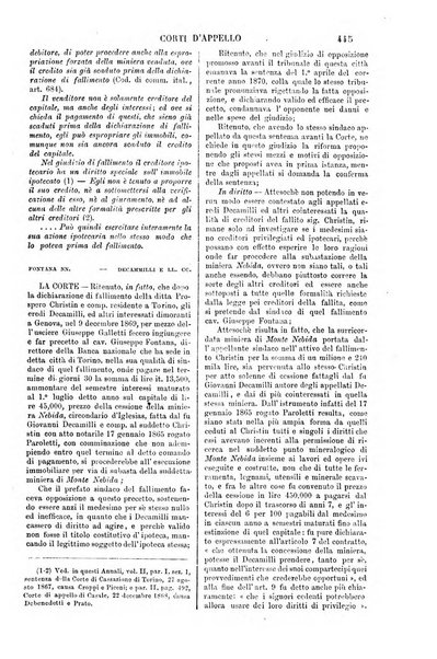 Annali della giurisprudenza italiana raccolta generale delle decisioni delle Corti di cassazione e d'appello in materia civile, criminale, commerciale, di diritto pubblico e amministrativo, e di procedura civile e penale