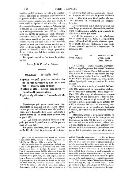 Annali della giurisprudenza italiana raccolta generale delle decisioni delle Corti di cassazione e d'appello in materia civile, criminale, commerciale, di diritto pubblico e amministrativo, e di procedura civile e penale