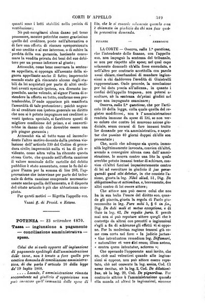 Annali della giurisprudenza italiana raccolta generale delle decisioni delle Corti di cassazione e d'appello in materia civile, criminale, commerciale, di diritto pubblico e amministrativo, e di procedura civile e penale