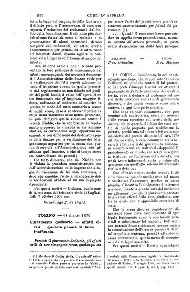 Annali della giurisprudenza italiana raccolta generale delle decisioni delle Corti di cassazione e d'appello in materia civile, criminale, commerciale, di diritto pubblico e amministrativo, e di procedura civile e penale