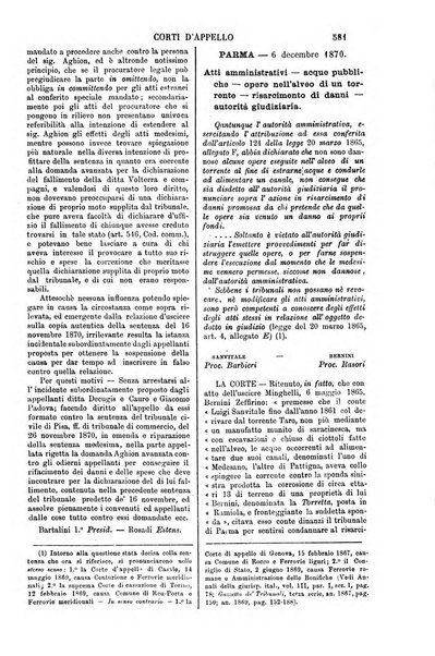 Annali della giurisprudenza italiana raccolta generale delle decisioni delle Corti di cassazione e d'appello in materia civile, criminale, commerciale, di diritto pubblico e amministrativo, e di procedura civile e penale