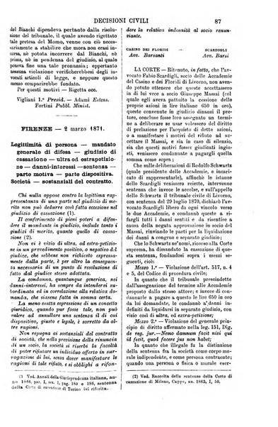 Annali della giurisprudenza italiana raccolta generale delle decisioni delle Corti di cassazione e d'appello in materia civile, criminale, commerciale, di diritto pubblico e amministrativo, e di procedura civile e penale