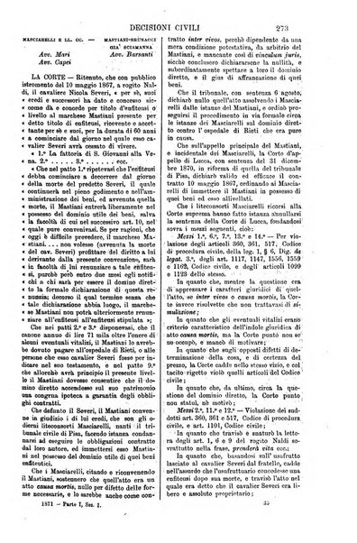 Annali della giurisprudenza italiana raccolta generale delle decisioni delle Corti di cassazione e d'appello in materia civile, criminale, commerciale, di diritto pubblico e amministrativo, e di procedura civile e penale