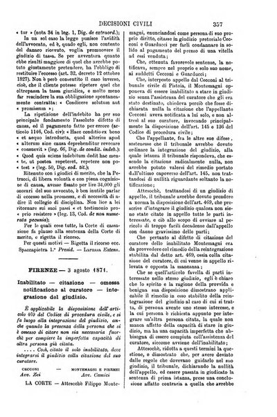 Annali della giurisprudenza italiana raccolta generale delle decisioni delle Corti di cassazione e d'appello in materia civile, criminale, commerciale, di diritto pubblico e amministrativo, e di procedura civile e penale