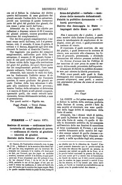 Annali della giurisprudenza italiana raccolta generale delle decisioni delle Corti di cassazione e d'appello in materia civile, criminale, commerciale, di diritto pubblico e amministrativo, e di procedura civile e penale