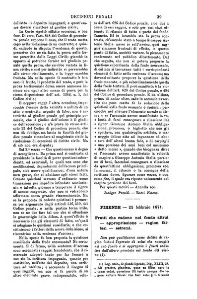 Annali della giurisprudenza italiana raccolta generale delle decisioni delle Corti di cassazione e d'appello in materia civile, criminale, commerciale, di diritto pubblico e amministrativo, e di procedura civile e penale