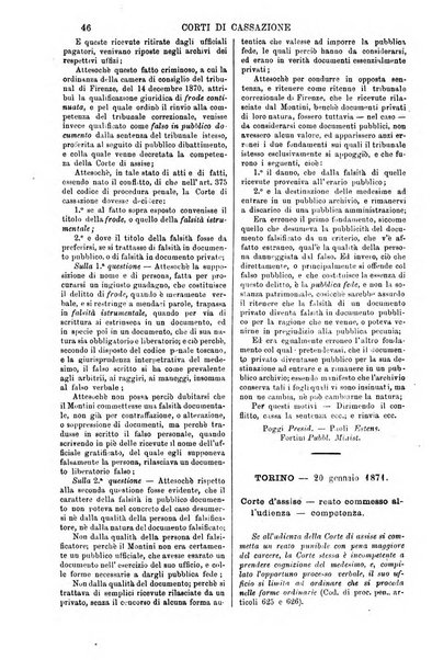 Annali della giurisprudenza italiana raccolta generale delle decisioni delle Corti di cassazione e d'appello in materia civile, criminale, commerciale, di diritto pubblico e amministrativo, e di procedura civile e penale