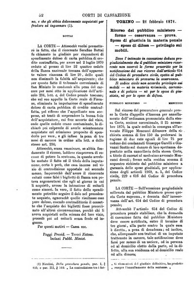 Annali della giurisprudenza italiana raccolta generale delle decisioni delle Corti di cassazione e d'appello in materia civile, criminale, commerciale, di diritto pubblico e amministrativo, e di procedura civile e penale