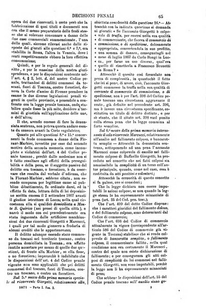 Annali della giurisprudenza italiana raccolta generale delle decisioni delle Corti di cassazione e d'appello in materia civile, criminale, commerciale, di diritto pubblico e amministrativo, e di procedura civile e penale