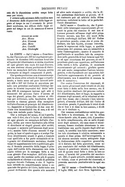 Annali della giurisprudenza italiana raccolta generale delle decisioni delle Corti di cassazione e d'appello in materia civile, criminale, commerciale, di diritto pubblico e amministrativo, e di procedura civile e penale