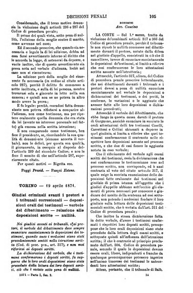 Annali della giurisprudenza italiana raccolta generale delle decisioni delle Corti di cassazione e d'appello in materia civile, criminale, commerciale, di diritto pubblico e amministrativo, e di procedura civile e penale