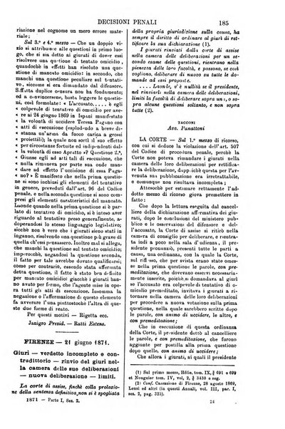 Annali della giurisprudenza italiana raccolta generale delle decisioni delle Corti di cassazione e d'appello in materia civile, criminale, commerciale, di diritto pubblico e amministrativo, e di procedura civile e penale