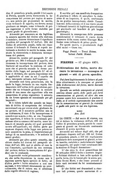 Annali della giurisprudenza italiana raccolta generale delle decisioni delle Corti di cassazione e d'appello in materia civile, criminale, commerciale, di diritto pubblico e amministrativo, e di procedura civile e penale