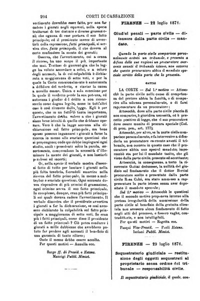 Annali della giurisprudenza italiana raccolta generale delle decisioni delle Corti di cassazione e d'appello in materia civile, criminale, commerciale, di diritto pubblico e amministrativo, e di procedura civile e penale