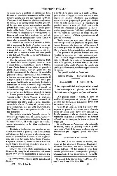 Annali della giurisprudenza italiana raccolta generale delle decisioni delle Corti di cassazione e d'appello in materia civile, criminale, commerciale, di diritto pubblico e amministrativo, e di procedura civile e penale