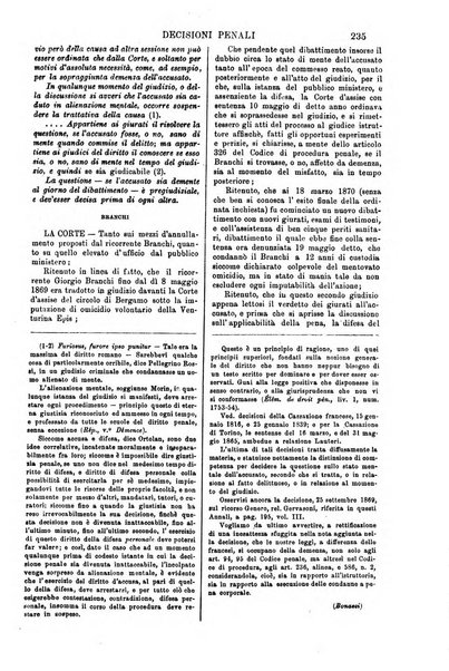 Annali della giurisprudenza italiana raccolta generale delle decisioni delle Corti di cassazione e d'appello in materia civile, criminale, commerciale, di diritto pubblico e amministrativo, e di procedura civile e penale