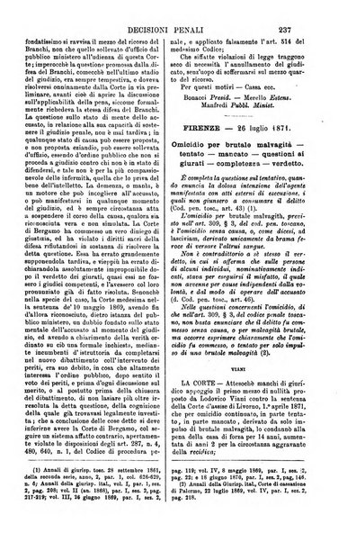 Annali della giurisprudenza italiana raccolta generale delle decisioni delle Corti di cassazione e d'appello in materia civile, criminale, commerciale, di diritto pubblico e amministrativo, e di procedura civile e penale