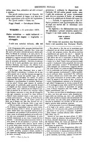 Annali della giurisprudenza italiana raccolta generale delle decisioni delle Corti di cassazione e d'appello in materia civile, criminale, commerciale, di diritto pubblico e amministrativo, e di procedura civile e penale