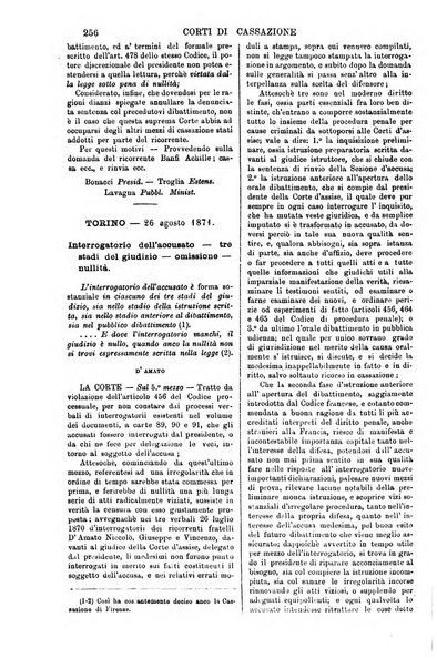 Annali della giurisprudenza italiana raccolta generale delle decisioni delle Corti di cassazione e d'appello in materia civile, criminale, commerciale, di diritto pubblico e amministrativo, e di procedura civile e penale