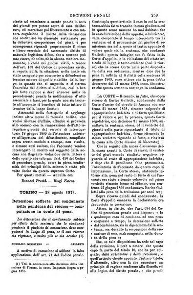 Annali della giurisprudenza italiana raccolta generale delle decisioni delle Corti di cassazione e d'appello in materia civile, criminale, commerciale, di diritto pubblico e amministrativo, e di procedura civile e penale