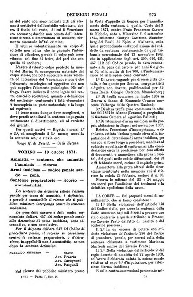 Annali della giurisprudenza italiana raccolta generale delle decisioni delle Corti di cassazione e d'appello in materia civile, criminale, commerciale, di diritto pubblico e amministrativo, e di procedura civile e penale