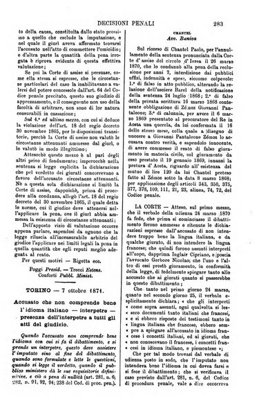 Annali della giurisprudenza italiana raccolta generale delle decisioni delle Corti di cassazione e d'appello in materia civile, criminale, commerciale, di diritto pubblico e amministrativo, e di procedura civile e penale