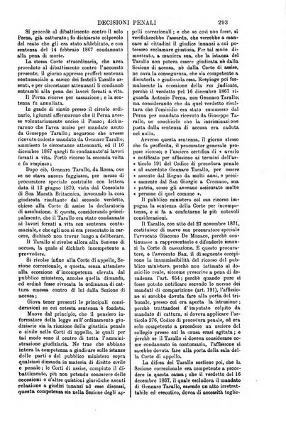 Annali della giurisprudenza italiana raccolta generale delle decisioni delle Corti di cassazione e d'appello in materia civile, criminale, commerciale, di diritto pubblico e amministrativo, e di procedura civile e penale