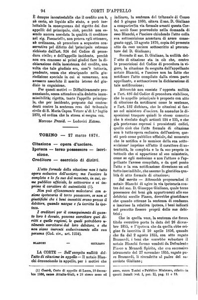 Annali della giurisprudenza italiana raccolta generale delle decisioni delle Corti di cassazione e d'appello in materia civile, criminale, commerciale, di diritto pubblico e amministrativo, e di procedura civile e penale