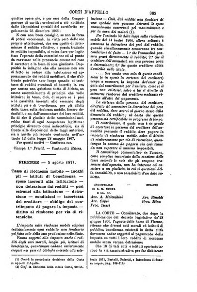 Annali della giurisprudenza italiana raccolta generale delle decisioni delle Corti di cassazione e d'appello in materia civile, criminale, commerciale, di diritto pubblico e amministrativo, e di procedura civile e penale