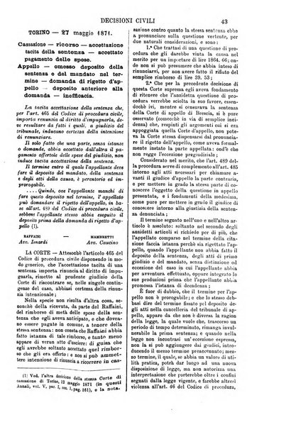 Annali della giurisprudenza italiana raccolta generale delle decisioni delle Corti di cassazione e d'appello in materia civile, criminale, commerciale, di diritto pubblico e amministrativo, e di procedura civile e penale