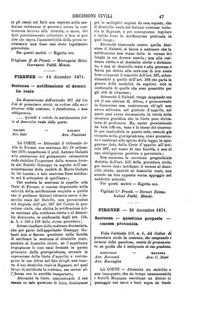 Annali della giurisprudenza italiana raccolta generale delle decisioni delle Corti di cassazione e d'appello in materia civile, criminale, commerciale, di diritto pubblico e amministrativo, e di procedura civile e penale