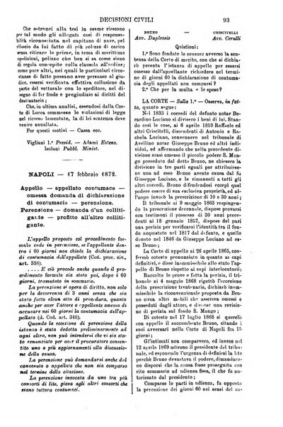 Annali della giurisprudenza italiana raccolta generale delle decisioni delle Corti di cassazione e d'appello in materia civile, criminale, commerciale, di diritto pubblico e amministrativo, e di procedura civile e penale