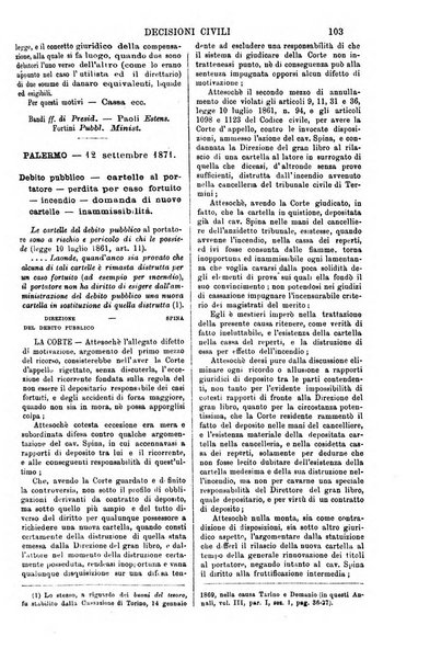 Annali della giurisprudenza italiana raccolta generale delle decisioni delle Corti di cassazione e d'appello in materia civile, criminale, commerciale, di diritto pubblico e amministrativo, e di procedura civile e penale