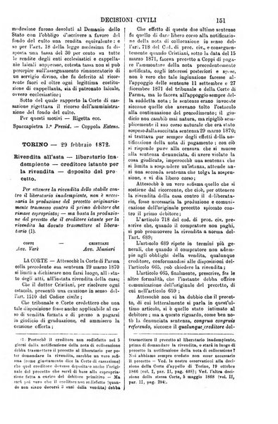 Annali della giurisprudenza italiana raccolta generale delle decisioni delle Corti di cassazione e d'appello in materia civile, criminale, commerciale, di diritto pubblico e amministrativo, e di procedura civile e penale