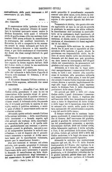 Annali della giurisprudenza italiana raccolta generale delle decisioni delle Corti di cassazione e d'appello in materia civile, criminale, commerciale, di diritto pubblico e amministrativo, e di procedura civile e penale