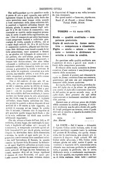 Annali della giurisprudenza italiana raccolta generale delle decisioni delle Corti di cassazione e d'appello in materia civile, criminale, commerciale, di diritto pubblico e amministrativo, e di procedura civile e penale