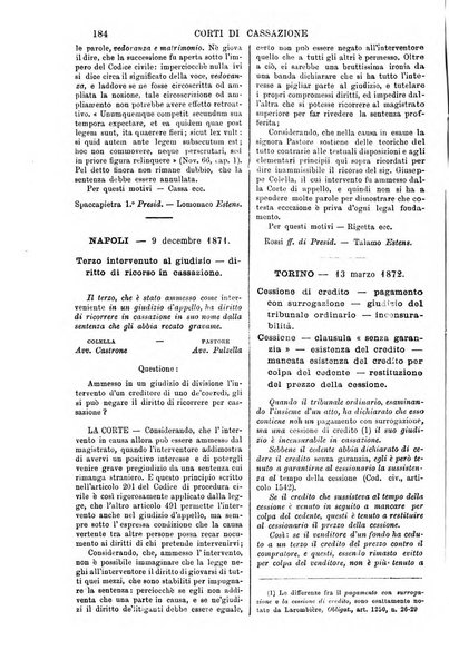 Annali della giurisprudenza italiana raccolta generale delle decisioni delle Corti di cassazione e d'appello in materia civile, criminale, commerciale, di diritto pubblico e amministrativo, e di procedura civile e penale