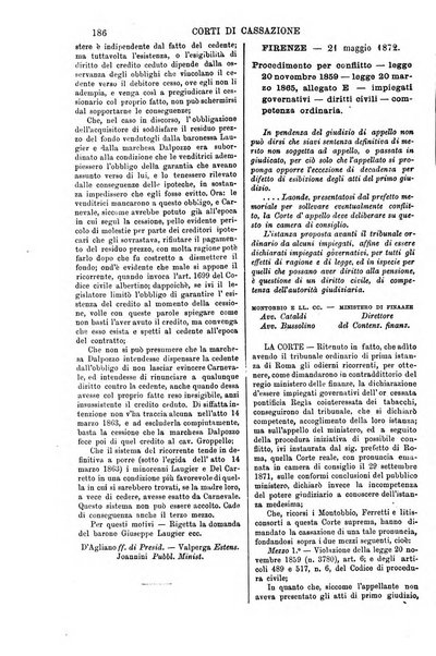 Annali della giurisprudenza italiana raccolta generale delle decisioni delle Corti di cassazione e d'appello in materia civile, criminale, commerciale, di diritto pubblico e amministrativo, e di procedura civile e penale