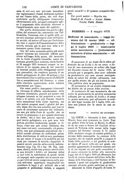 Annali della giurisprudenza italiana raccolta generale delle decisioni delle Corti di cassazione e d'appello in materia civile, criminale, commerciale, di diritto pubblico e amministrativo, e di procedura civile e penale