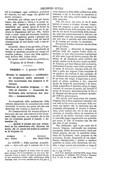 Annali della giurisprudenza italiana raccolta generale delle decisioni delle Corti di cassazione e d'appello in materia civile, criminale, commerciale, di diritto pubblico e amministrativo, e di procedura civile e penale